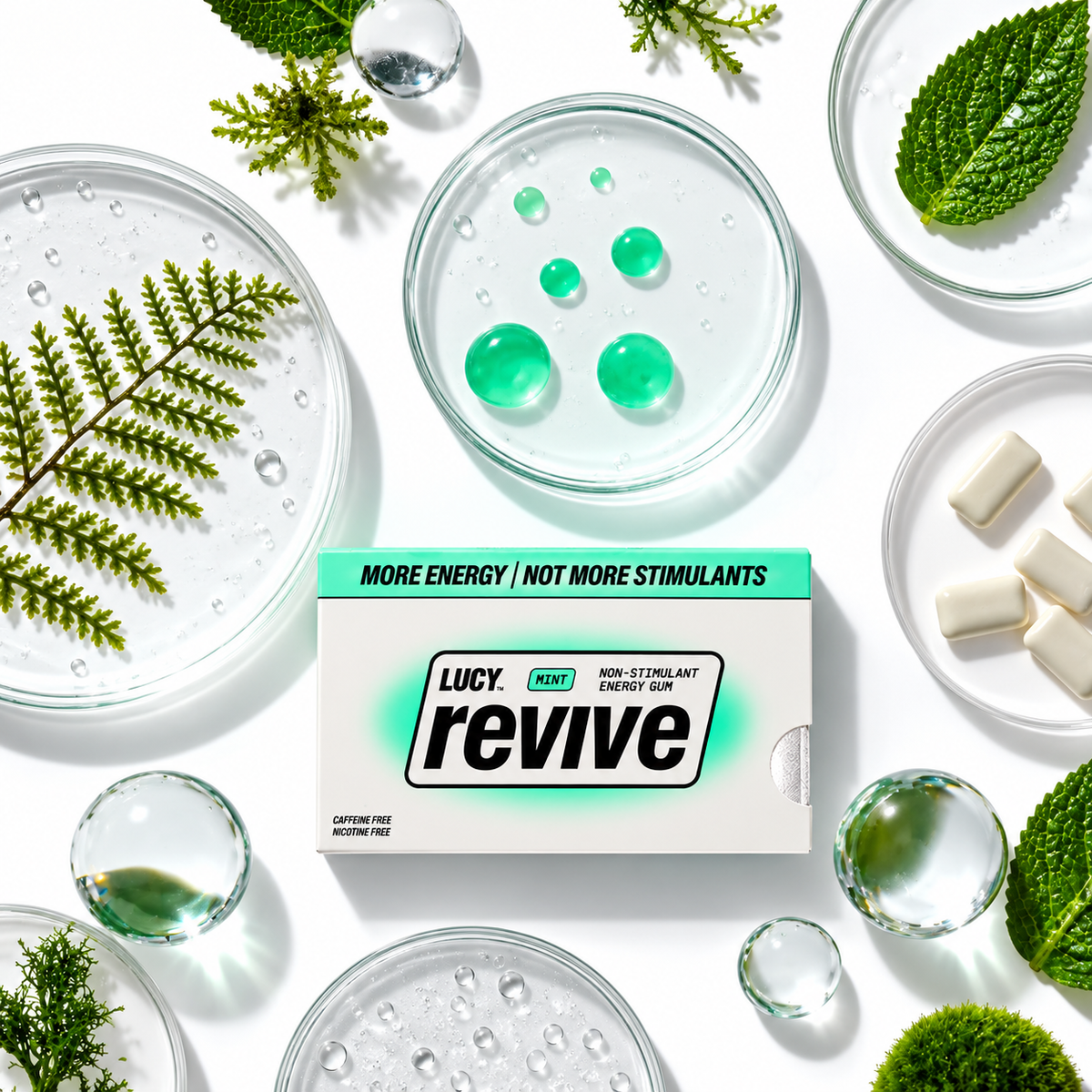 Lucy Revive Energy Gum | Mint